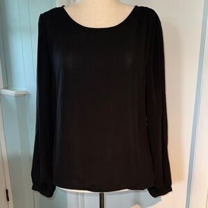 Ann Taylor Elegant Black Blouse